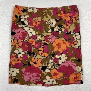 Talbots Skirt Womens 14p Petite Office Floral Flowers Ladies Career‎ Casual Work